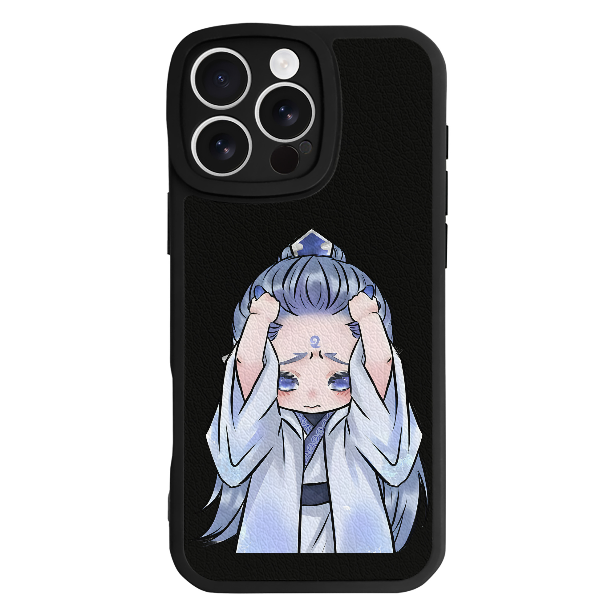 （画像用） Ne Zha 2 ナタ 魔童の大暴れ 【iPhone 16シリーズ対応】シリコンスマホケース（レザー調） 材質：シリコン